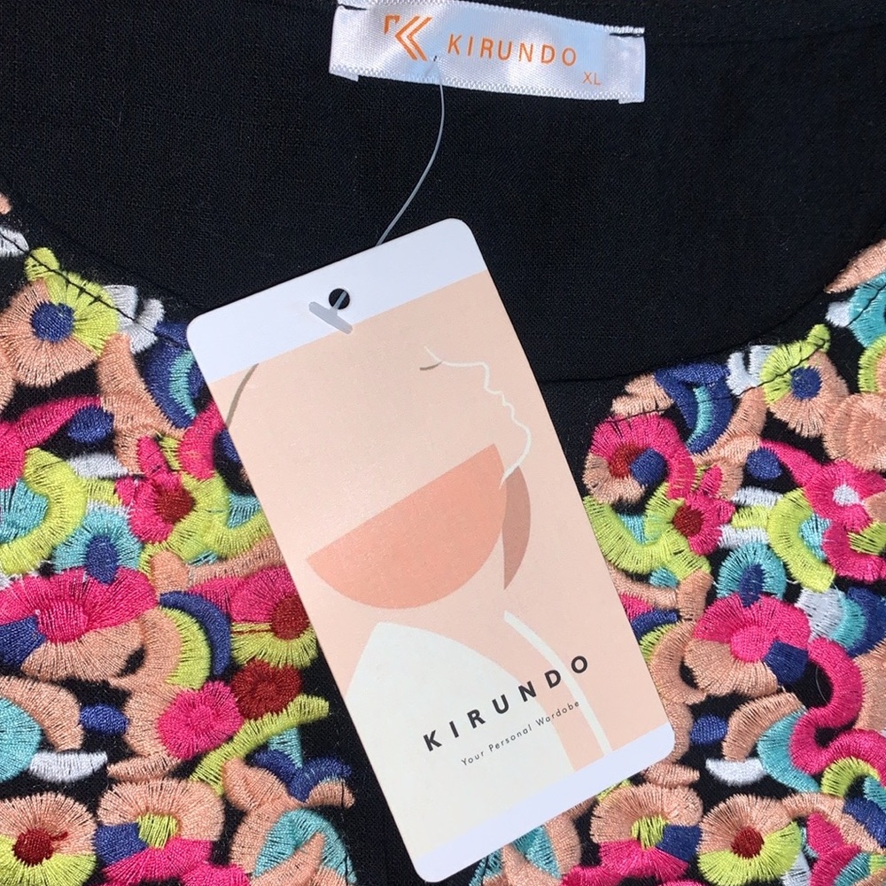 Kirundo Embroidered Ruffle Mini Dress‎ - Picture 8 of 17